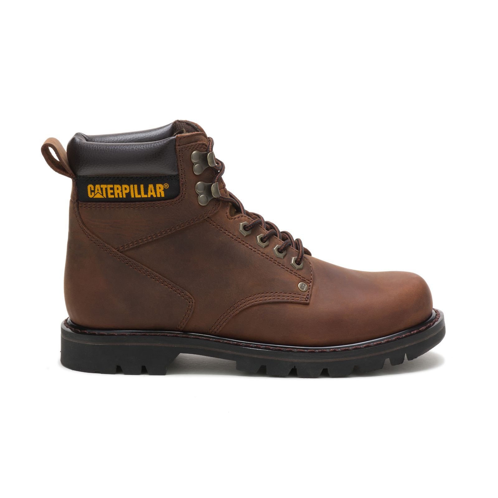 Caterpillar Second Shift Philippines - Mens Work Boots - Dark Brown 59703BCOF